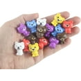 thumbnail image 2 of 24 Cute Colorful Tiny Bear Figurines - Expressions Mini Toys - Small Novelty Prize Toy - Party Favors - Gift - Bulk 2 Dozen, 2 of 8