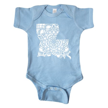 

Inktastic Louisiana Silhouette Mandala Gift Baby Boy or Baby Girl Bodysuit