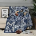 thumbnail image 3 of Football Blanket Football Style Throw Blanket 60" x 50" Fan Gifts for Men Soft Flannel Red Sofa Bed Couch, 3 of 5