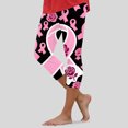 thumbnail image 4 of UAYOTSE Christmas Halloween Leggings for Women Leggings Skinny Xmas Plaid Printed High Waist Leggings Elastic Casual Warm Pants(XL,C656-Pink), 4 of 5