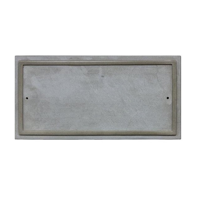 10 Po. Plaque Rectangulaire Ridgestone Broyée Kit Do It Yourself Couleur Ardoise