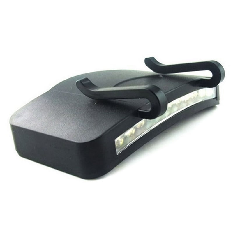 "Bright 11 LED Hat Clip Light. Hands Free Ball Cap Visor Light
