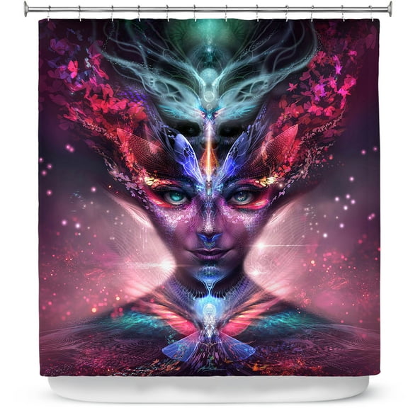 Shower Curtains 70" x 73" from DiaNoche Designs by Alex Ruiz - Metamorphoses