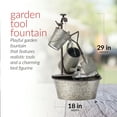 thumbnail image 4 of Alpine Corporation 28" Metal Tiered Garden Tools Outdoor Fountain, 4 of 12