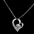 thumbnail image 3 of Collar de Plata 925 Perfecl Colgante de Cristal Claro, 3 of 4