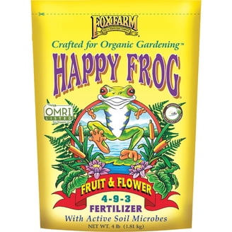 FoxFarm FX14650 Happy Frog Fruit and Flower Fertilizer, 4 lb Bag