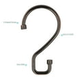 thumbnail image 5 of Bath Bliss Zinc Alloy Shower Curtain Rings, Bronze (12 Count), 5 of 6