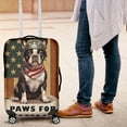 thumbnail image 4 of Freedom Paws Patriotic Boston Terrier Vintage Memorial Day Travel Luggage Cover Gentleman Dog Lover Gifts Suitcase Dust Protective Decor - 12006, 4 of 5