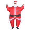 thumbnail image 2 of Disfraz de Papá Noel para Halloween, muñeco de nieve montado en alce, traje inflable de tela para carnaval, árbol de Navidad, disfraz de hombre de jengibre, 2 of 5
