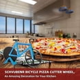 thumbnail image 2 of Rueda cortadora de pizza para bicicleta - Divertidos regalos de inauguración de la casa para hombres - Cortador de pizza para bicicleta - Regalos geniales de cocina - Cortadora, 2 of 4