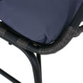 thumbnail image 5 of Shelton Wicker Outdoor Basket Chair with Cushion, Dark Gray and Gray, 5 of 9