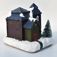thumbnail image 3 of Dalrosia Light Up Christmas Village Town Scene Desktop Gift Christmas Decorations Figurines Buildings Landscape Decor Gifts,5in, 3 of 3