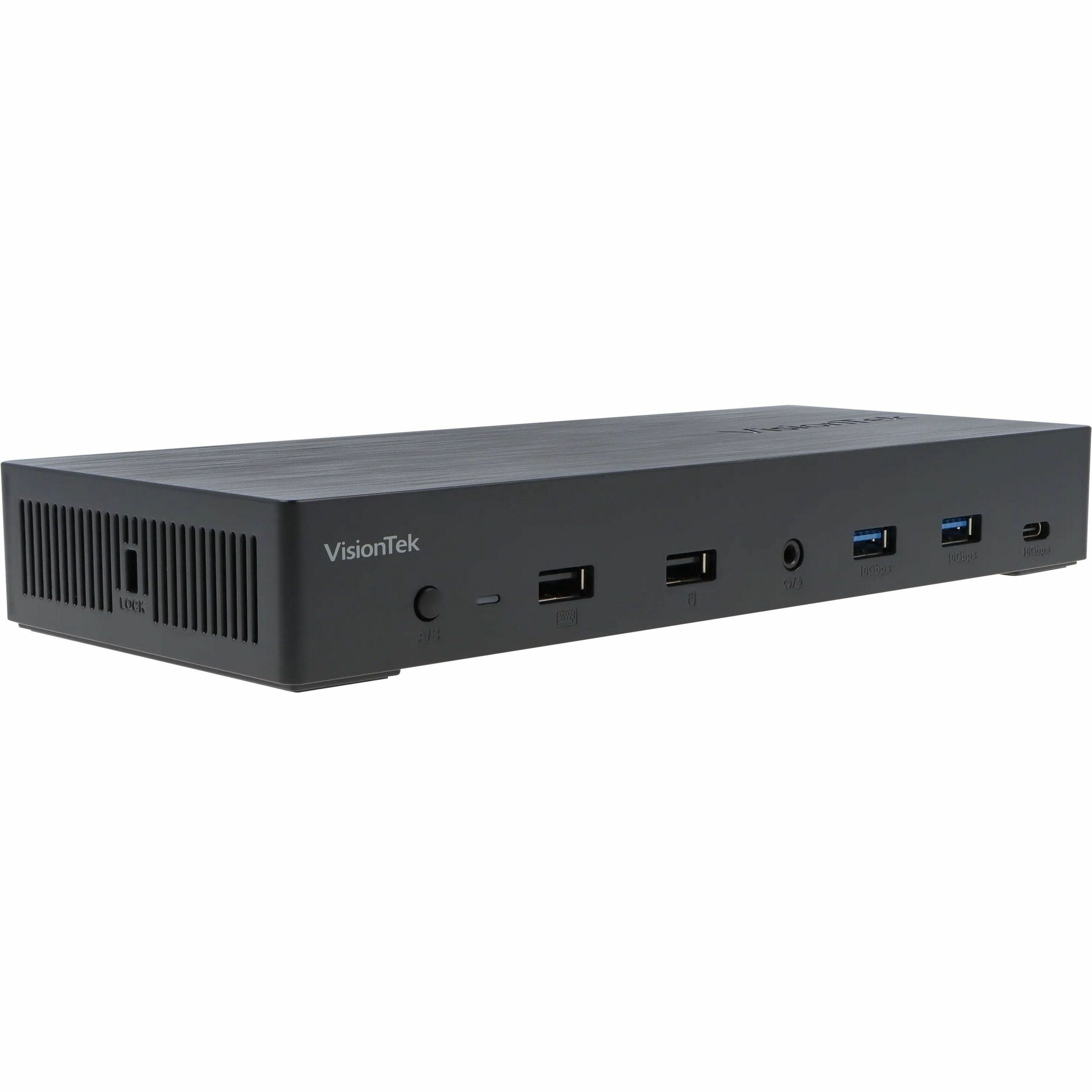 VisionTek VT4950 Docking Station - for Notebook, Keyboard, Mouse, Monitor, Desktop PC - 230 W - USB Type C - 3 Displays Supported - 4K - 4096 x 2160, 3840 x 2160 - 7 x USB Ports - 2 x USB 2.0 - 2 x...