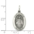 thumbnail image 2 of White Sterling Silver Charm Pendant 25 mm 13 Antiqued Infant Of Prague Medal, 2 of 2