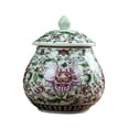 thumbnail image 3 of Tarros de jengibre redondos mayimx Chinoiserie Tarro de jengibre de cerámica con tapas selladas, 3 of 9