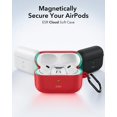 thumbnail image 3 of Funda para AirPods Pro (2ª generación, ESR, protección total contra caídas), color rojo, 3 of 8