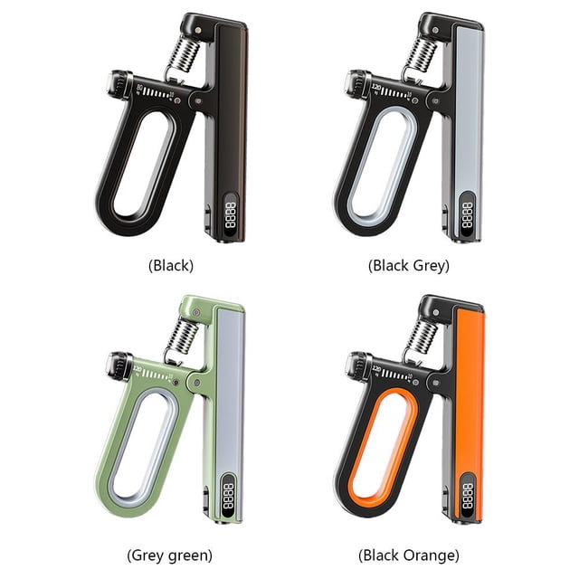 TPR Hand Grip Contador de electrones portátil para entrenamiento físico en el gimnasio (gris)