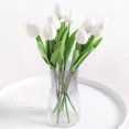 thumbnail image 3 of 5/10 piezas de flores artificiales, ramo de tulipanes, flores falsas de PE, decoración de boda, jardín, hogar, jardín, ramo, jarrón, decoración, plantas, 3 of 5