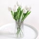 thumbnail image 3 of 5/10 piezas de flores artificiales, ramo de tulipanes, flores falsas de PE, decoración de boda, jardín, hogar, jardín, ramo, jarrón, decoración, plantas, 3 of 5
