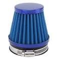 thumbnail image 3 of Filtro de aire limpiador 60 mm Abrazadera en la protección del motor Filtro de admisión del filtro de aire para motocicleta todoterreno ATV Quad Azul, 3 of 5