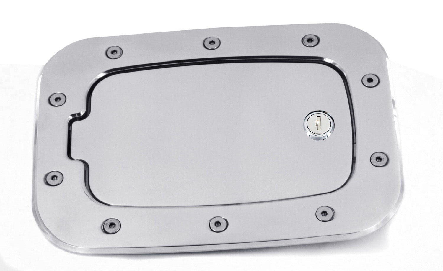 All Sales 6058pl 11 14 Ford F250 F350 Superduty Polished Locking Fuel Door