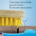 thumbnail image 3 of 1-Pack Outdoor Deck Scrub Brush Durable Bristles for Patio Deck Dirt Grime Grout Leaves Snow Wet Dry Cleaning, 3 of 4