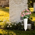 thumbnail image 5 of Artificial Cemetery Flowers, Binkne Silk Memorial Day Rose Flowers Bouquet, Outdoor Grave Flowers for Grave Vase Cemetery Graveyard Headstones, 5 of 9