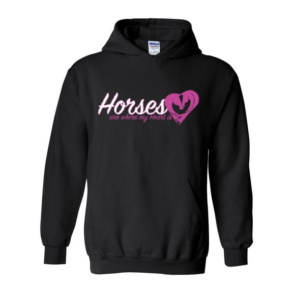 Artix - Women Sweatshirts and Hoodies - Horses Where My Heart Is