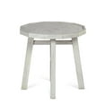 thumbnail image 4 of Steve Silver Paisley Distressed Alabaster White Wood End Table, 4 of 5
