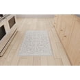 thumbnail image 2 of Mainstays Modern Contemporary Pattern Textured White, Machine Washable Accent Scatter Mat 2X3, Ideal for Hallway, Bedroom, Kitchen, and Laundry Room, 2 of 5