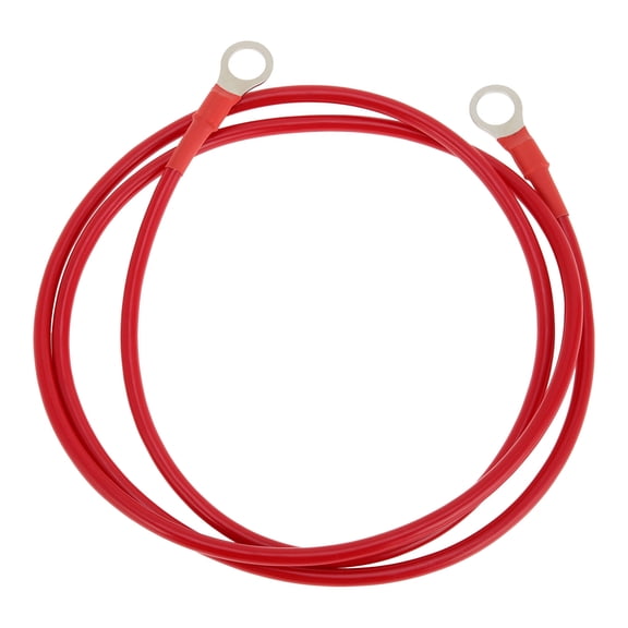 1 Pcs Battery Inverter Cable 10 AWG Gauge 4.5FT 3/8" Lug Battery Cable Universal for Car Vehicle Boat RV Solar Tinned Copper Red