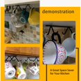 thumbnail image 5 of Paquete de 2 ganchos para tazas de café con 4 ganchos, organizador de tazas de té y estante de secado para tazas, tazas de café, tazas de cerveza y utensilios de cocina oso de fresa Hogar, 5 of 5
