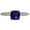 Royal Blue_US 6, variant on HUANLEDASH Inlaid Rhinestone Thin Wedding Ring Square Cubic Zirconia Women Ring Jewelry Accessory