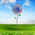 thumbnail image 5 of Alpine Corporation 47-inch Patriotic Kinetic Garden Stake Metal with Triple Spinning Feature, 5 of 5
