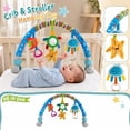 thumbnail image 3 of Kiddiway Happy Monkey Baby Clip-On Mobile for Travel - Cute Plushies, Plush Figurine, Baby Car & Stroller Toys, Soft Plush Sensory, Easy Clip-On, Crib Stroller Car Seat,c, 3 of 6