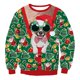 thumbnail image 1 of Jersey de gran tamaño para hombre, sudaderas de Navidad feas, chándal de cuello redondo, ropa de calle Vintage de dos piezas falsas, 1 of 4