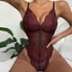 thumbnail image 5 of Mujeres Sexy cuello en V lencería encaje Bowknot espalda descubierta ropa de dormir Sling ropa interior mono traje Fridja  nalpqowj41101, 5 of 9