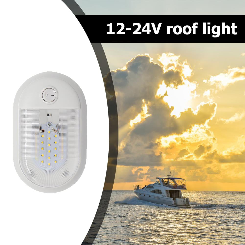 Boat Yacht Marine Interior Rotatable 20 LED 2W Strip Light 200LM White 12V 24V
