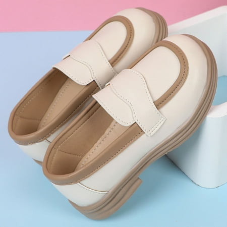 

PEASKJP Running Shoes for Girl Toddler Girls Summer Breathable Princess Shoes Arch Support Slip On Sneakers Non Slip Work Trainer White 13.5