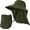 Army Green, variant on UPF 50+ Sun Hat for Men & Women with Detachable Face Cover & Neck Flap - Wide Brim Fishing & Outdoor Safari Hat