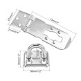thumbnail image 2 of Unique Bargains 3 inch Padlock Hasp Door Clasp Bolt Lock Latch Stainless Steel Silver Tone, 2 of 3