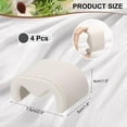 thumbnail image 2 of 4pcs Watch Case Pillows, M Shaped Display Pillow Velvet Cushion Replacement for Bracelet Storage Beige, 2 of 5
