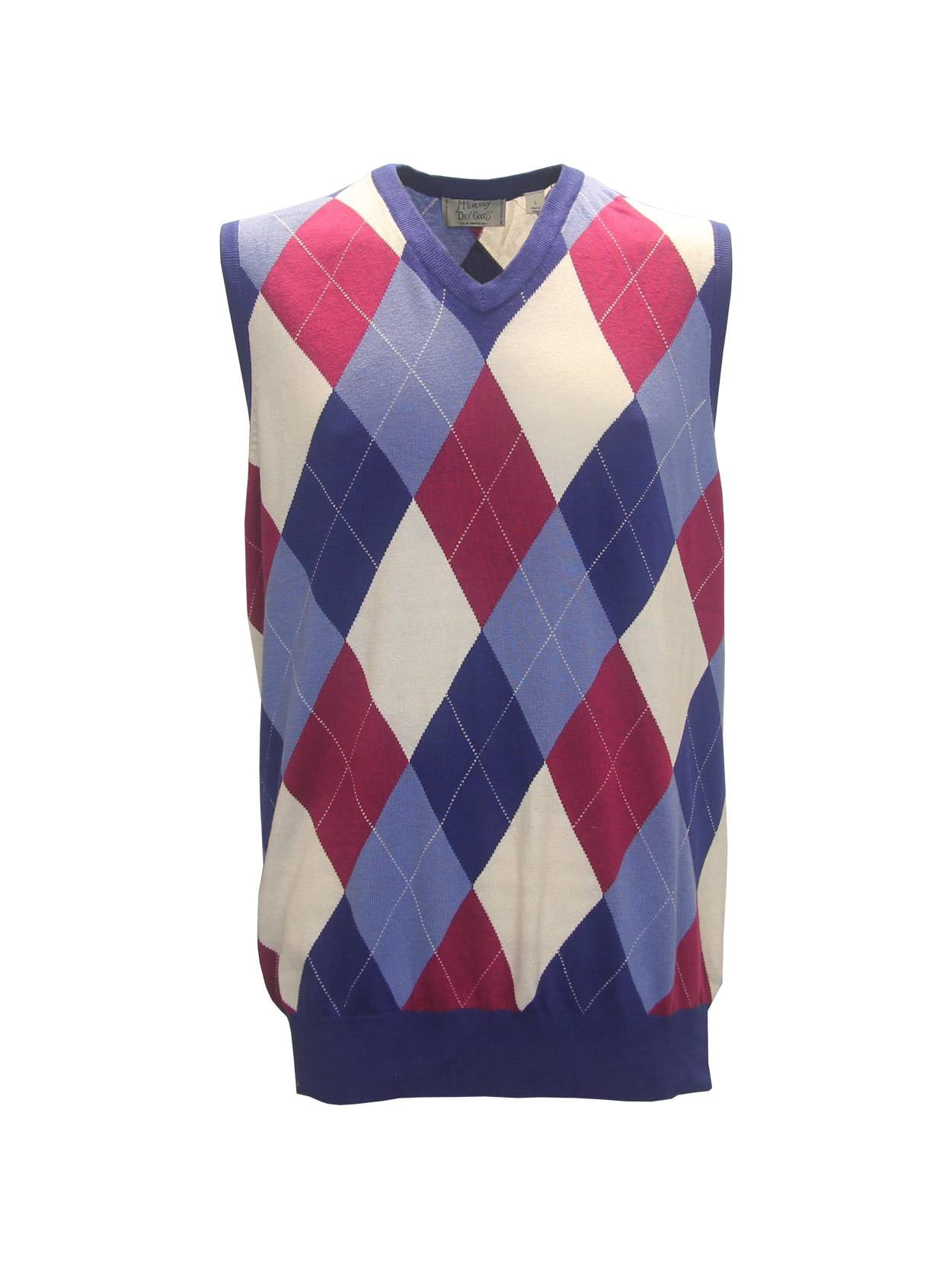 argyle golf vest