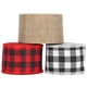 thumbnail image 1 of rollos de cinta para manualidades navideñas, arpillera negra, roja, negra y blanca, materiales para lazos, envoltura de regalos (5cm), 1 of 5
