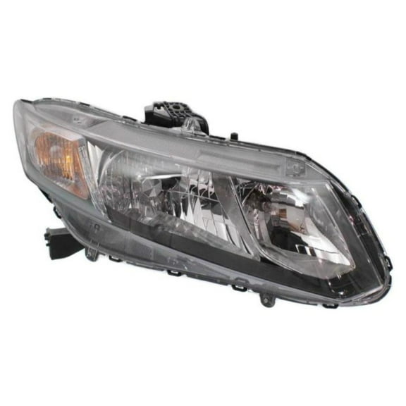 KarParts360 For Honda Civic 2013 2014 2015 Headlight Assembly Passenger Side | With Bulbs | Replacement For HO2503150 | 33100TR0A51