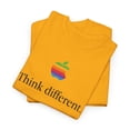 thumbnail image 3 of Vintage Think Different Apple Computer Mac Classic Tee T-Shirt Print - Gold / S, 3 of 5