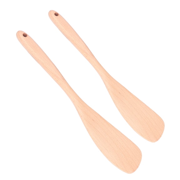Beechwood Spatula with Long Handle & Hanging Hole - Versatile Kitchen Cooking Utensil