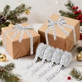 thumbnail image 7 of 5 Rolls Christmas Ribbon 1.5 inch Wide Decorative Ribbon for Gift Wrapping and Holiday Decorations Blue Shark with White Belly, 7 of 7