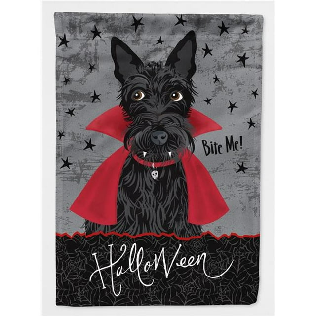 Carolines Treasures VHA3037CHF Halloween Vampire Scottie Drapeau Toile Maison Taille
