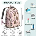 thumbnail image 5 of German Shepherd and Flowers Backpack for School,Cute School Bag,Schoolbag with Adjustable Shoulder Straps & Padded Back,16.9 Inch, 5 of 5